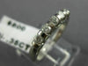 ESTATE 5 DIAMOND 14K WHITE GOLD TENSION SET WEDDING ANNIVERSARY RING 2.5MM 14603