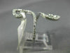 ESTATE LARGE .23CT DIAMOND 14KT WHITE GOLD 3D DOUBLE SWIRL FRIENDSHIP FUN RING