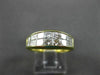 ESTATE 1.40CT DIAMOND 18KT YELLOW GOLD PRINCESS WEDDING ANNIVERSARY RING 19751