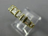 0.90CT ROUND BAGUETTE & PRINCESS DIAMOND 14K YELLOW GOLD ANNIVERSARY RING #1586