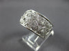 WIDE 1.0CT DIAMOND 18KT WHITE GOLD 3D MULTI HEART SEMI ETERNITY ANNIVERSARY RING