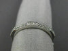 ANTIQUE .48CT DIAMOND 18K WHITE GOLD 3D FILIGREE WEDDING ANNIVERSARY RING #18635