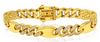 WIDE 2.85CT DIAMOND 14KT YELLOW GOLD 3D CUBAN OVAL LINK UNISEX TENNIS BRACELET