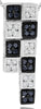 .70CT WHITE & BLACK DIAMOND 14KT WHITE GOLD 3D MULTI SQUARE FUN FLOATING PENDANT
