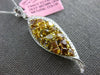 5.58CT WHITE & INTENSE FANCY YELLOW DIAMOND 18K 2 TONE GOLD 3D TEAR DROP PENDANT