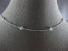 ESTATE LONG 1.0CT DIAMOND 14K WHITE GOLD CLASSIC BY THE YARD LOVE NECKLACE 27880