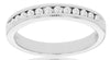 .25CT DIAMOND 14KT WHITE GOLD 3D CHANNEL FILIGREE SEMI ETERNITY ANNIVERSARY RING