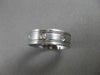ESTATE DIAMOND 14KT WHITE GOLD MENS WEDDING BAND ETERNITY RING 5MM 11.00 #14336