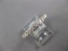 LARGE .98CT DIAMOND 18KT WHITE GOLD ROUND ETERNITY COMFORT FIT ANNIVERSARY RING