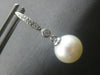 .10CT DIAMOND & AAA SOUTH SEA PEARL 14KT WHITE GOLD 3D ETOILE HANGING EARRINGS