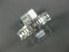 WIDE .75CT DIAMOND 14KT WHITE GOLD 3D ROUND & BAGUETTE CLASSIC ANNIVERSARY RING