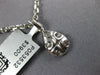 .94CT DIAMOND 18KT WHITE GOLD CLUSTER INVISIBLE ROUND TEAR DROP FLOATING PENDANT
