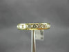 ESTATE .65CT DIAMOND 14KT YELLOW GOLD ROUND CHANNEL ANNIVERSARY RING 3mm 14574