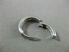 ESTATE .16CT DIAMOND 14KT WHITE GOLD 3D CLASSIC SIX STONE HUGGIE EARRINGS
