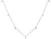 .32CT DIAMOND 18KT WHITE GOLD ROUND CLASSIC CHANDELIER BY THE YARD LOVE NECKLACE