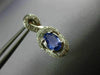 ESTATE 2.47CT DIAMOND & AAA TANZANITE 14KT WHITE GOLD PAVE SWIRL EARRINGS #15690