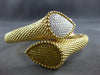 LARGE 2.21CT WHITE & INTENSE YELLOW DIAMOND 18KT YELLOW GOLD 3D BANGLE BRACELET