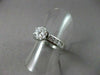 ESTATE 1.24CT DIAMOND 14KT WHITE GOLD SOLITAIRE CHANNEL SET ENGAGEMENT RING 1547