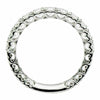 ESTATE .93CT DIAMOND 18KT WHITE GOLD 3D MULTI HEART ETERNITY ANNIVERSARY RING