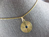 .10CT AAA SAPPHIRE 14KT YELLOW GOLD PRINCESS CUT SOLITAIRE UNISEX PENDANT #28216