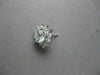 ESTATE .67CT ROUND DIAMOND 14KT WHITE GOLD 3D STAR FLOWER STUD EARRINGS 22224