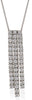 ESTATE 2.35CT DIAMOND 18KT WHITE GOLD 3D ROUND CLASSIC MULTI BAR FUN NECKLACE