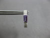 .72CT DIAMOND & AAA AMTHEYST 14K WHITE GOLD EMERALD CUT & ROUND HUGGIE EARRINGS