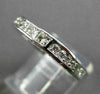 ESTATE ROUND & PRINCESS CUT DIAMOND 14KT WHITE GOLD ETERNITY RING BAND #17174