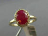 ESTATE 1.37CT DIAMOND & AAA RUBY 14KT ROSE GOLD 3D CLASSIC HALO ENGAGEMENT RING
