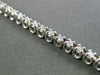 ESTATE 1.0CT DIAMOND 14KT WHITE GOLD FOUR PRONG 3D CLASSIC TENNIS BRACELET 3mm