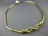 ESTATE 1.80CT DIAMOND 18KT YELLOW GOLD 3D CLASSIC ROPE SWIRL LINK NECKLACE #5535