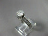 ESTATE 1.24CT DIAMOND 14KT WHITE GOLD SOLITAIRE CHANNEL SET ENGAGEMENT RING 1547