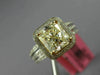 LARGE 2.73CT WHITE & FANCY YELLOW DIAMOND 18KT TWO TONE GOLD 3D ENGAGEMENT RING