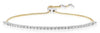 .32CT DIAMOND 18KT 2 TONE GOLD 3D ROUND CLASSIC BAR ADJUSTABLE FUN LOVE BRACELET