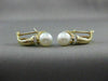 ESTATE .24CT DIAMOND & AAA SOUTH SEA PEARL 14K YELLOW GOLD CLIP ON EARRINGS 5011