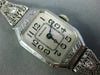 ANTIQUE ART DECO WALTHAM OLD MINE DIAMOND 14KT WHITE GOLD FILIGREE LADIES WATCH