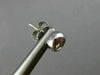 ESTATE .54CT DIAMOND 14K WHITE GOLD CLASSIC BEZEL SOLITAIRE STUD EARRINGS #25788