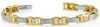 ESTATE 1.44CT DIAMOND 14KT 2 TONE GOLD 3D MATTE & SHINY ETOILE TENNIS BRACELET