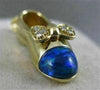 ESTATE DIAMOND AUSTRALIAN OPAL 18K YELLOW GOLD CHILD SHOE PENDANT + CHAIN #20166