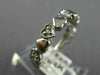 ESTATE .50CT DIAMOND 14KT WHITE GOLD MULTI HEART 3/4TH ETERNITY LOVE RING #20364