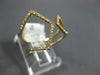 ESTATE WIDE .20CT DIAMOND 14KT YELLOW GOLD 3D CLASSIC TRIANGULAR FUN RING