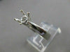 ESTATE PLATINUM RING PRINCESS ROUND DIAMOND ENGAGEMENT MOUNT SETTING 7MM #21507