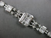 EXTRA LARGE 6.48CT DIAMOND 18KT WHITE GOLD ROUND BAGUETTE & MARQUISE 3D BRACELET