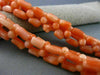 ANTIQUE LONG 925 SILVER GOLD PLATED CORAL HANDCRAFTED MULTI SHAPE NECKLACE 25358