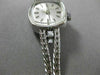 ANTIQUE .10CT OLD MINE DIAMOND 18K WHITE GOLD SQUARE ORTIN WATCH SHARP!! #18815