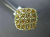 ESTATE WIDE 1.07CT DIAMOND & AAA YELLOW SAPPHIRE 14KT YELLOW GOLD FILIGREE RING