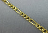 ESTATE 14KT YELLOW GOLD 3D CLASSIC 2MM FIGARO FUN BRACELET