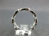 .21CT DIAMOND 18KT WHITE GOLD 3D MULTI OVAL LINK SEMI ETERNITY ANNIVERSARY RING