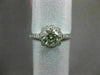 ESTATE 1.05CT DIAMOND 18KT WHITE GOLD 3D SOLITAIRE FLOWER SQUARE ENGAGEMENT RING