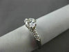 ANTIQUE .81CT OLD MINE DIAMOND SOLITAIRE PLATINUM ENGAGEMENT RING FG VVS #21014